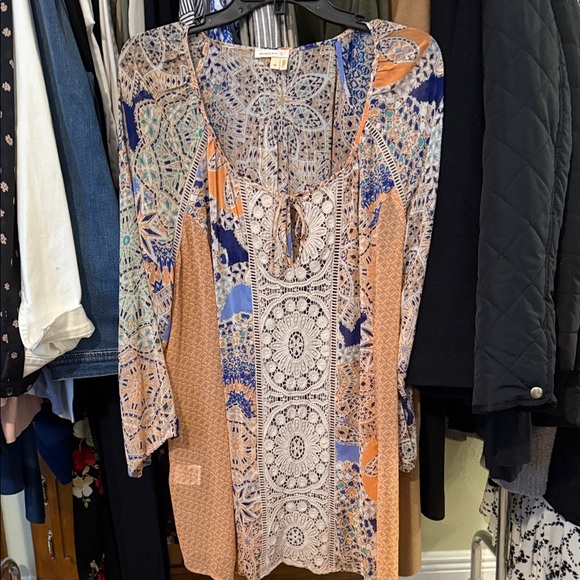 Meadow Rue Multicolor Patterned Blouse - Picture 1 of 7